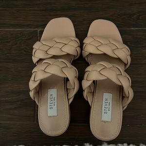 Steven by Steven madden leather braided s sandals.  Only worn a few times